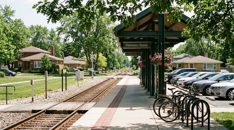 Fairview, Downers Grove, IL, illustrative neighborhood scene