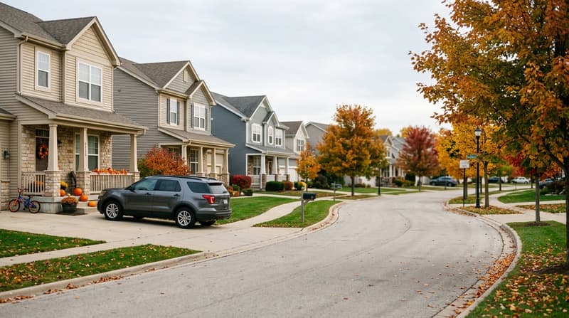 Providence, Elgin, IL, illustrative neighborhood scene