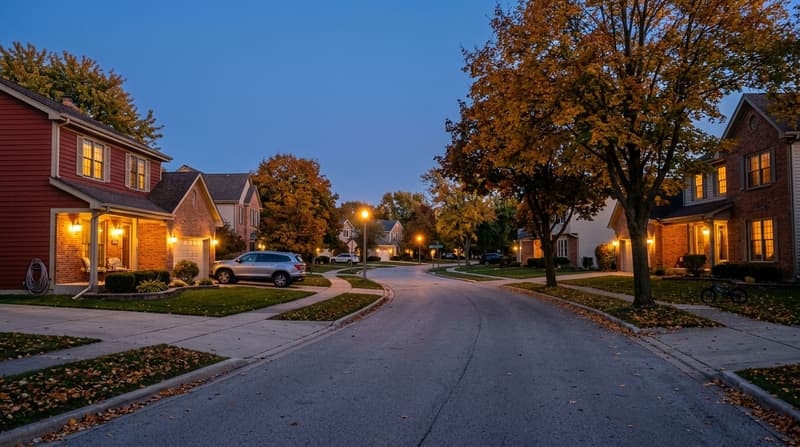 Brookdale, Naperville, IL, illustrative neighborhood scene