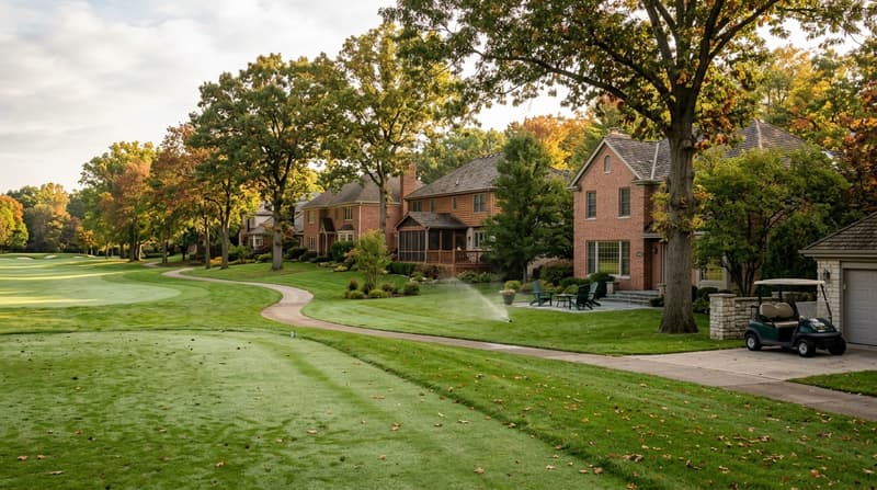 Cress Creek, Naperville, IL, illustrative neighborhood scene