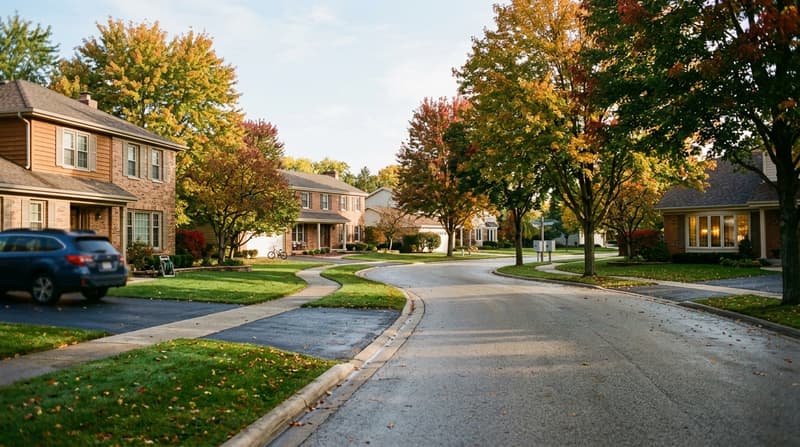 Hobson West, Naperville, IL, illustrative neighborhood scene