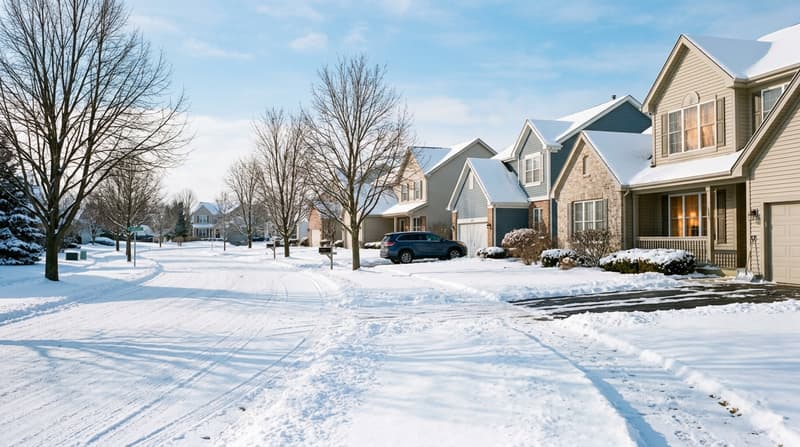 Deerpath Creek, Oswego, IL, illustrative neighborhood scene