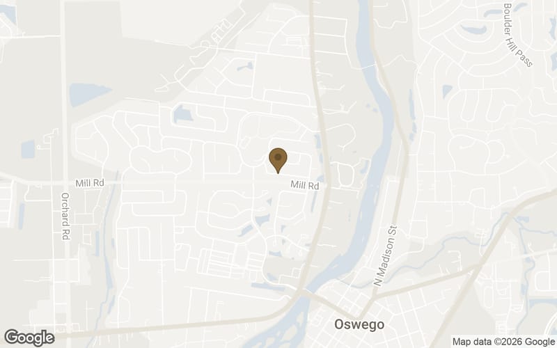 Map of Deerpath Creek in Oswego